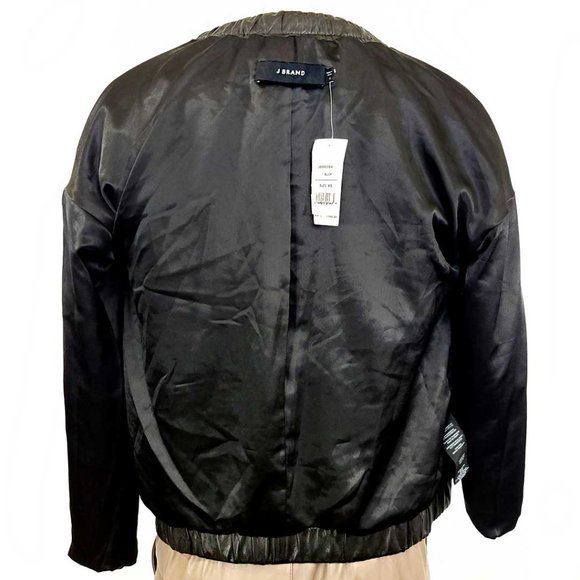 J Brand BAEZ Premium Lamb Leather Top - Picture 13 of 14